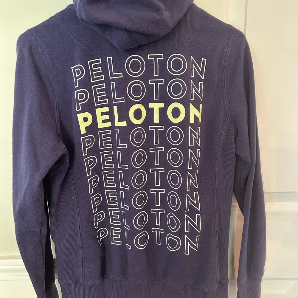 Peloton Putple and Yellow Graphic Hoodie